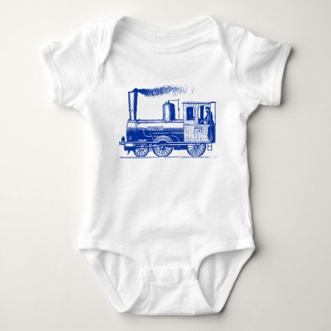 Ein Mann und sein Zug - Marine Baby Strampler (Vorderseite)