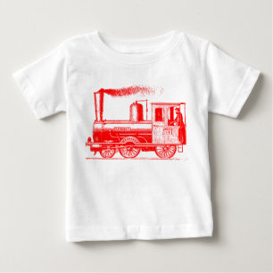 Ein Mann und sein Zug - rot Baby T-shirt