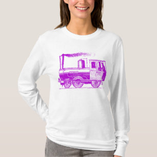 Ein Mann und sein Zug - Violett T-Shirt