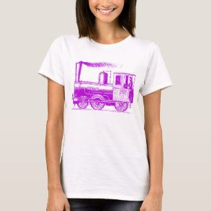 Ein Mann und sein Zug - Violett T-Shirt