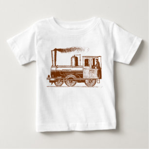 Ein Mann und sein Zug - Walnuss Baby T-shirt