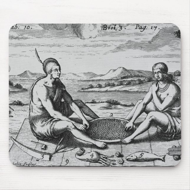 Ein Mann und seine Ehefrau an Abendessen, 1705 Mousepad (Vorne)