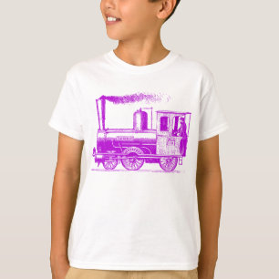 Ein Mann und seiner Zug - lila T-Shirt