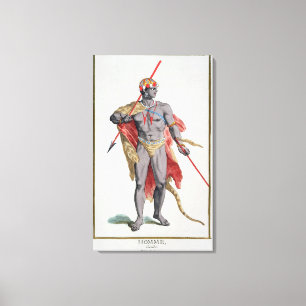 Ein Mann von den Karibischen Meeren, 1780 Leinwanddruck