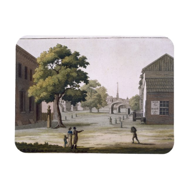 Ein Marktplatz, Philadelphia, Pennsylvania Magnet (Horizontal)