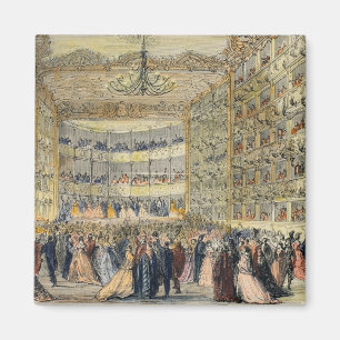 Ein Maskenball am Fenice Theater, Venedig, 19. Magnet