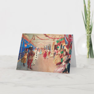 Ein maskierter Ball auf einem Schiff   Victor Gabr Karte