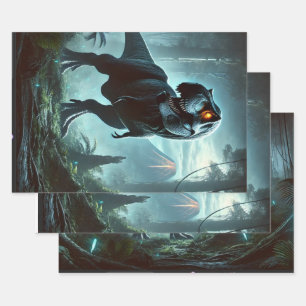 Ein massiver Tyrannosaurus-Rex Geschenkpapier Set