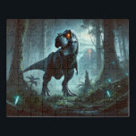 Ein massiver Tyrannosaurus-Rex Puzzle<br><div class="desc">Ein massiver Tyrannosaurus-Rex, stehend in einem dichten, prähistorischen Dschungel der Alien, dessen schuppige Haut unter dem gedämpften Sonnenlicht durch die Türmchen glitzert. Der T-Rex hat durchstechende gelbe Augen, gezackte Zähne, die in einer tiefen Kruge gebacken sind, und mächtige Muskeln, die unter seiner dicken Haut sichtbar sind. Der umliegende Wald ist...</div>