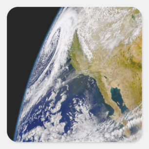 Ein massives Niedrigdrucksystem Quadratischer Aufkleber