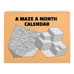 Ein Maze im Monat Kalender