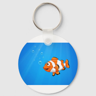 Ein Meer mit einem nemo Fisch Schlüsselanhänger