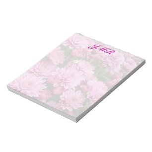 Ein Meer rosa Chrysanthemen #2 Notizblock