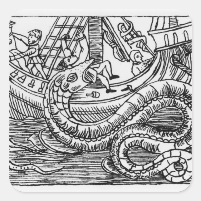 Ein Meeresarm Quadratischer Aufkleber (Vorderseite)