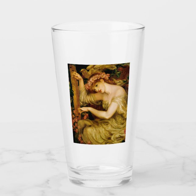 Ein Meereszauber (von Dante Gabriel Rossetti) Glas (Vorderseite)