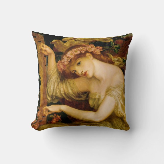 Ein Meereszauber (von Dante Gabriel Rossetti) Kissen (Vorderseite)