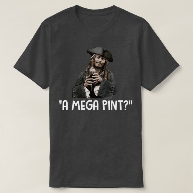 Ein Mega-Pint-Mega-Pint Wein t T-Shirt (Design vorne)