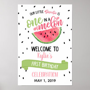 Ein Melon-Begrüßungszeichen Poster