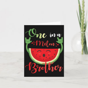 Ein Melon Brother Funny Birthday Matching Fam Karte