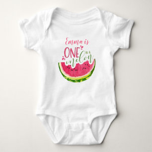 Ein Melon Girl Watermelon Bodysuit Baby Strampler