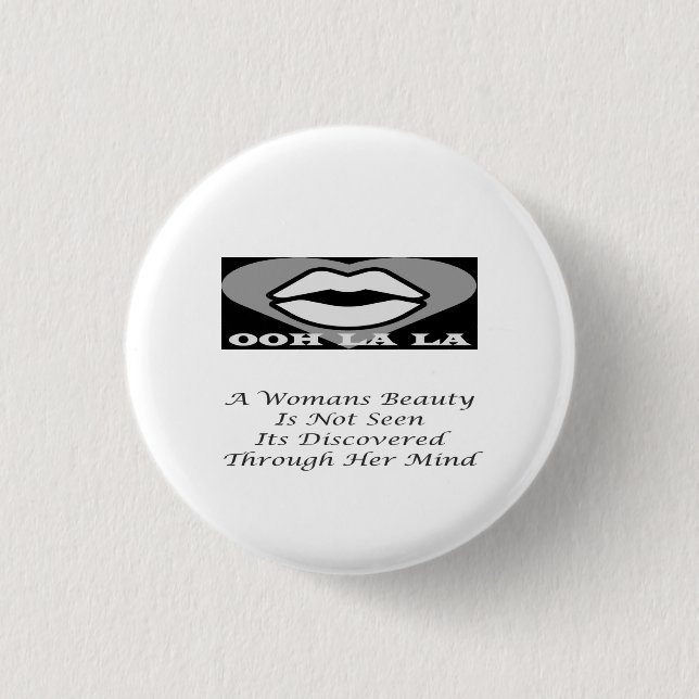 Ein Merkmal "Beauty-Frauengedicht" Button (Vorderseite)