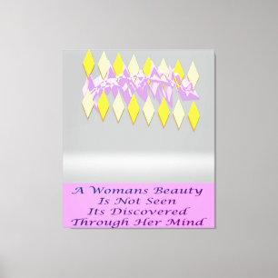 Ein Merkmal "Beauty-Frauengedicht" Leinwanddruck