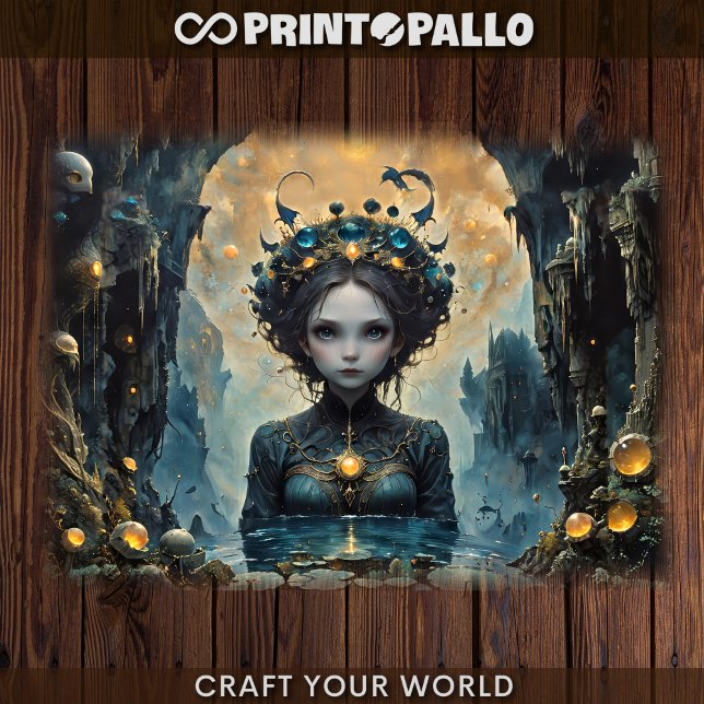 Ein Mermeider in einem fantastisch blauen Reich Seidenpapier (Von Creator hochgeladen)