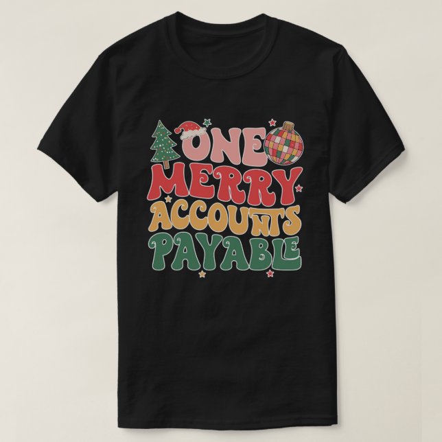 Ein Merry Accounts bezahlbare Weihnachtszitate T-Shirt (Design vorne)