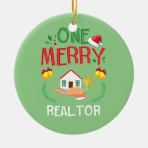 Ein Merry Realtor Real Anwesen Ugge Christmas Keramik Ornament