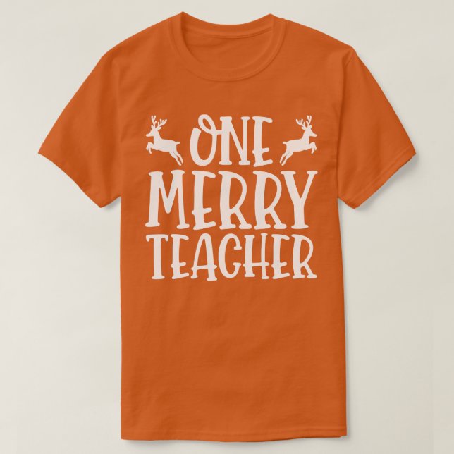 Ein Merry Teacher 1 T-Shirt (Design vorne)