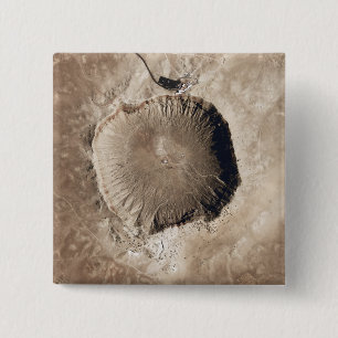 Ein Meteoritauswirkungskrater Button