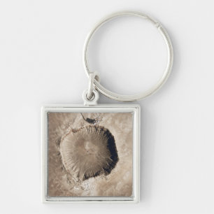 Ein Meteoritauswirkungskrater Schlüsselanhänger