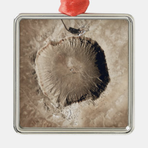 Ein Meteoritauswirkungskrater Silbernes Ornament