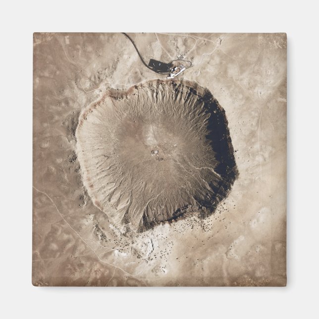 Ein meteoriter Aufprallkrater Magnet (Vorne)