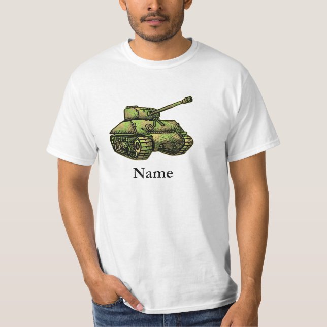 Ein militärischer Tank-T - Shirt (Vorderseite)