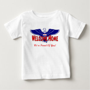 Ein militärisches willkommenes Zuhause Baby T-shirt