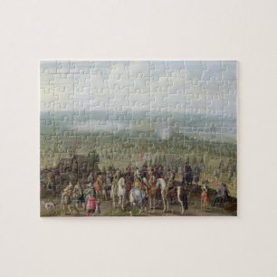 Ein Militärlager mit Miliz auf Pferden, Troo Puzzle