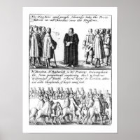 Ein Minister, der das Protestation übernimmt