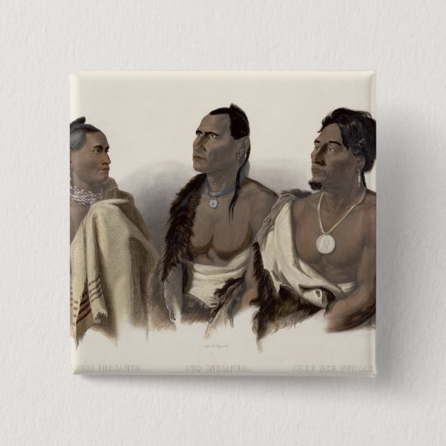 Ein Missouri-Inder, ein Oto indisch und der Leiter Button (Vorderseite)