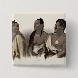 Ein Missouri-Inder, ein Oto indisch und der Leiter Button