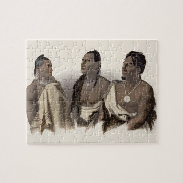 Ein Missouri-Inder, ein Oto indisch und der Leiter Puzzle (Horizontal)