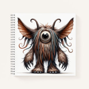 Ein Mit Augen Monster-Notebook Notizbuch