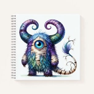 Ein Mit Augen Monster-Notebook Notizbuch