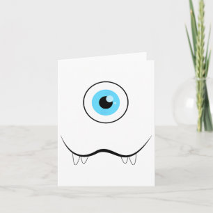 Ein Mit Augen Monsterfoto-Eyell Funny Halloween Co Karte