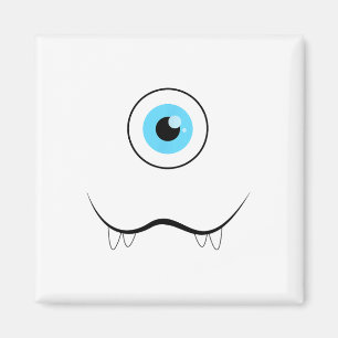 Ein Mit Augen Monsterfoto-Eyell Funny Halloween Co Magnet