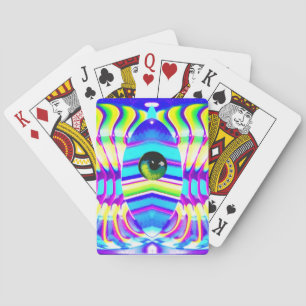 Ein Mit Augen Star Beast Ken Gage Psychedelic Art Spielkarten