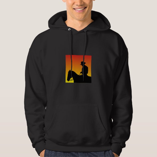 Ein mit Kapuze Sweatshirt mit einem Pferd für ihn (Vorderseite)