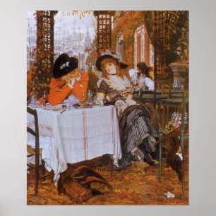 Ein Mittagessen (Le Dejeuner) von James Tissot Poster