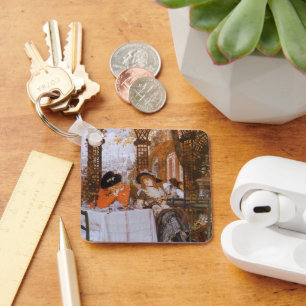 Ein Mittagessen (Le Dejeuner) von James Tissot Schlüsselanhänger