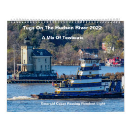Ein Mix aus Towbooten am Hudson River Kalender